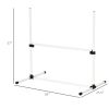 PawHut Dog Agility Training Equipment, 4 Piece Set with Adjustable Height Jump Bars, White