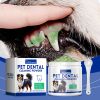 Yegbong Dog Dental Cleaning Powder Gentle Cleaning of Plaque and Stains, Freshening Breath Dental Powder
