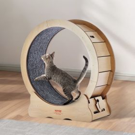 Cat Exercise Wheel Large Cat Treadmill Wheel For Indoor Cats 29.5 Inch (Option: Natural)