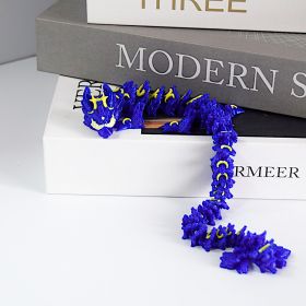Flying Moon Dragon - Spreading Its Wings With The Moon, Super Eye-catching And High-value, Exquisite And Small Creative Decorative Gift (Option: Blue)